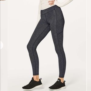 Lululemon Speed Up TightFull-On Luxtreme Brushed 28 Inch Heathered Black